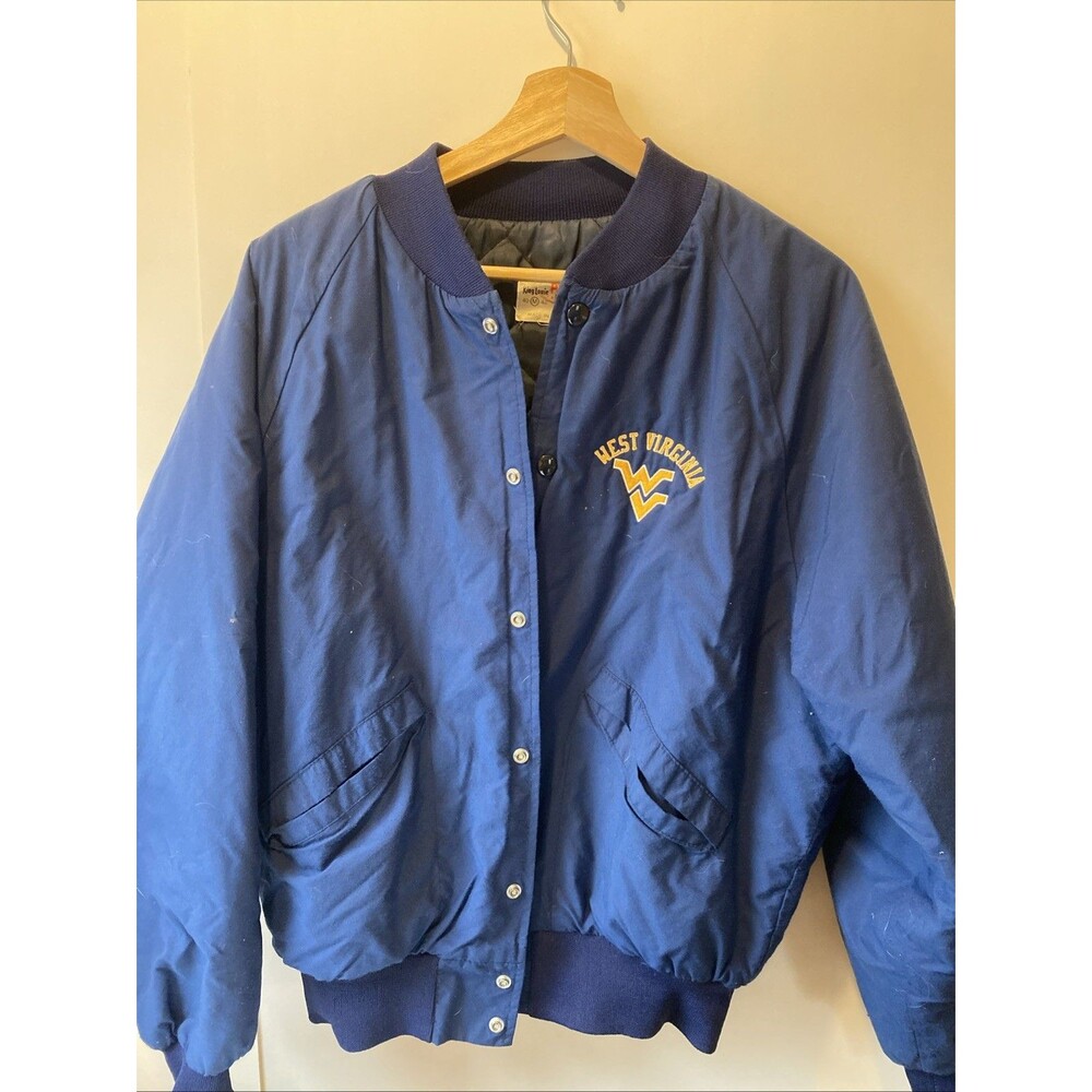 Vintage King Louie Pro Fit WVU Jacket Medium Made In USA West Virginia